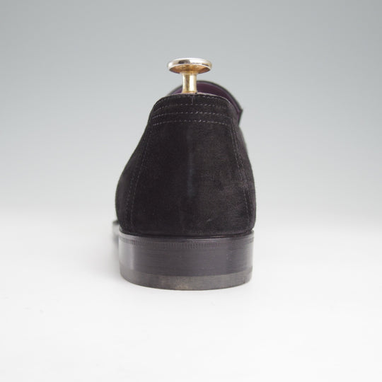 未使用★(仏)ベルルッティ SIZE 8【現行定価30万円以上★ANDY/アンディ】コインローファー/スエード/黒/メンズ/Berluti★o114