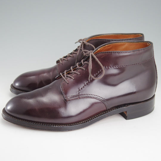 美品★オールデン 6D【現行定価20万円以上★コードバン/6アイレット仕様のチャッカブーツ/8648】モディファイドラスト/赤茶/ALDEN★o115