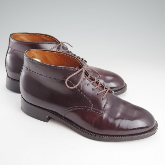 美品★オールデン 6D【現行定価20万円以上★コードバン/6アイレット仕様のチャッカブーツ/8648】モディファイドラスト/赤茶/ALDEN★o115