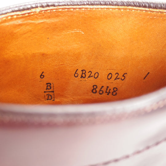 美品★オールデン 6D【現行定価20万円以上★コードバン/6アイレット仕様のチャッカブーツ/8648】モディファイドラスト/赤茶/ALDEN★o115