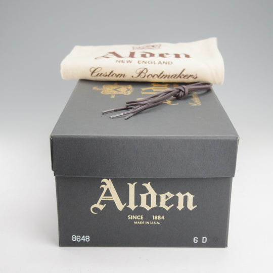 美品★オールデン 6D【現行定価20万円以上★コードバン/6アイレット仕様のチャッカブーツ/8648】モディファイドラスト/赤茶/ALDEN★o115