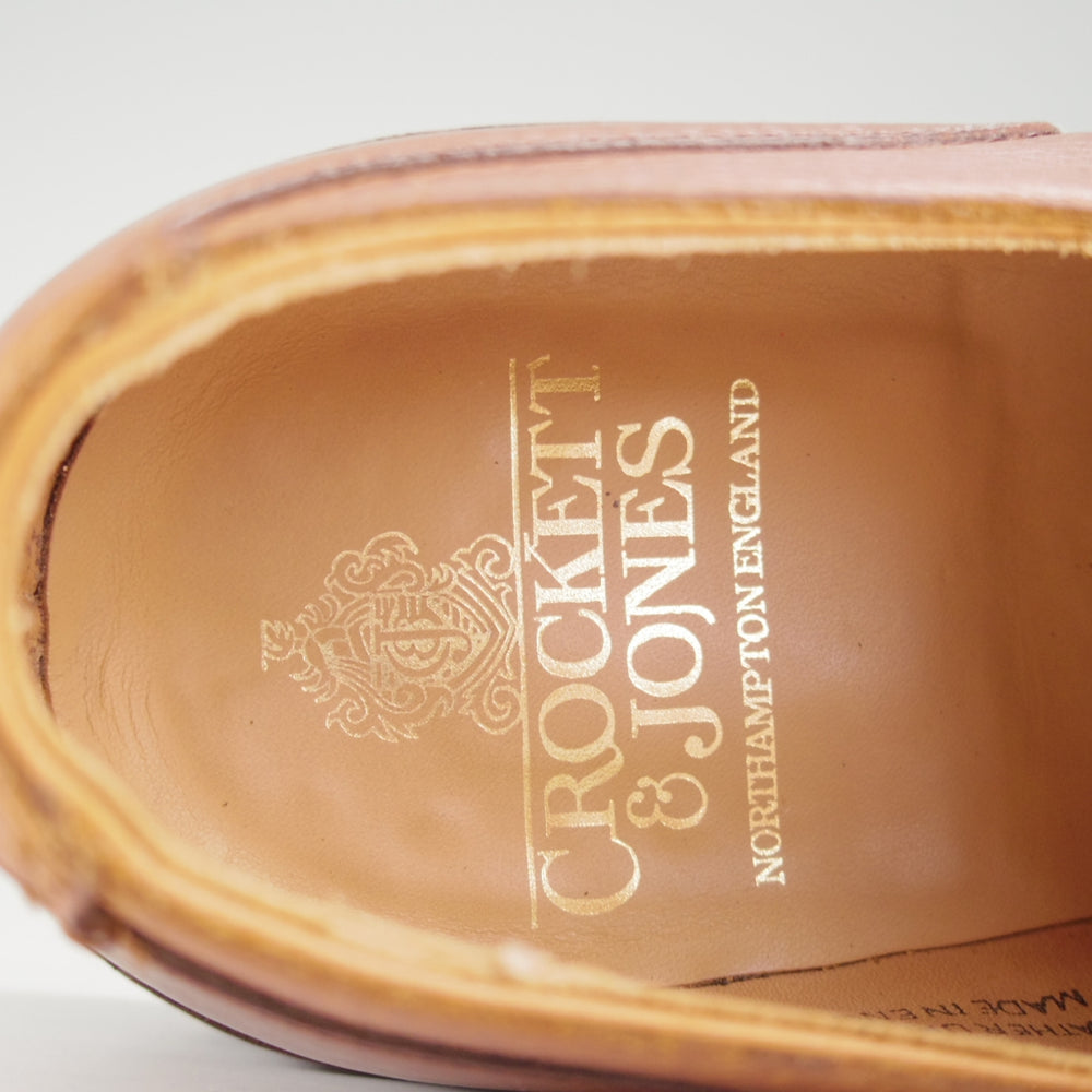 極美品★クロケット&ジョーンズ 8E【定価￥121,000-★ダイナイトソール仕様/DURHAM】325ラスト/Uチップ/茶/メンズ/Crockett&Jones★o656