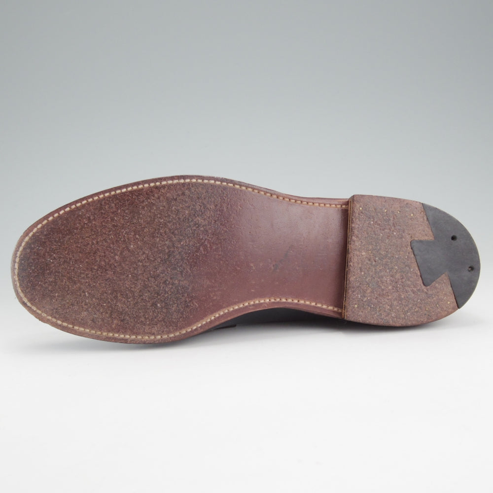 美品★オールデン 7D【貴重★(ハワイ)Leather Soul別注/クロムエクセルレザー仕様/17835】ヴァンラスト/コインローファー/紺/ALDEN★o116