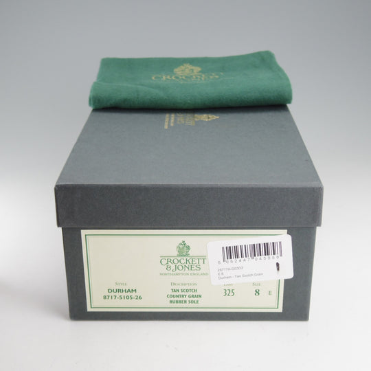 極美品★クロケット&ジョーンズ 8E【定価￥121,000-★ダイナイトソール仕様/DURHAM】325ラスト/Uチップ/茶/メンズ/Crockett&Jones★o656