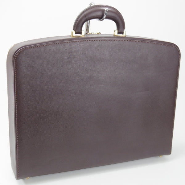 美品★大峽製鞄【高額★ソフトアタッシュケース/U11SU1】レザー/ブリーフケース/メンズ/ビジネス/バッグ/濃茶/革/鞄/オオバセイホウ★N5961