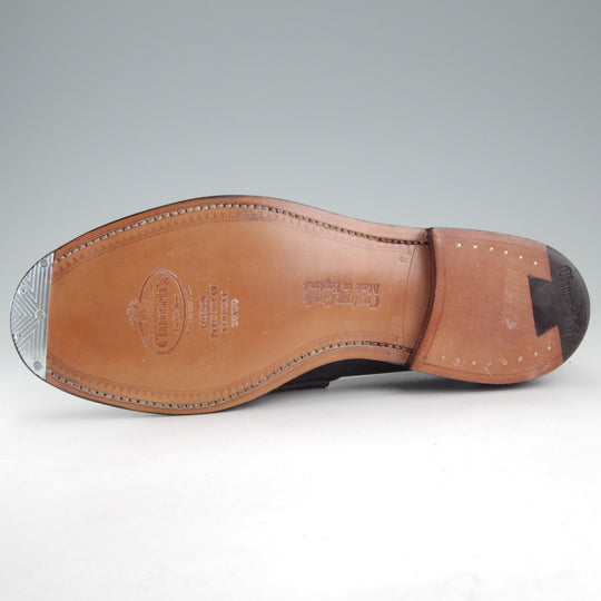 未使用★チャーチ 65G/UK6.5【モデル定価￥170,500-★コインローファー/PEMBREY/ペンブリー】126ラスト/ビーフロール/紺/Church's★o657