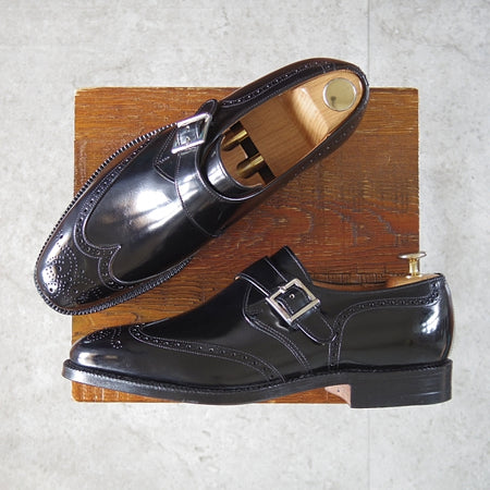 未使用★チャーチ 70F/UK7【デッドストック品★旧チャーチ/ブックバインダーカーフ/73ラスト】PICCADILLY/黒/メンズ/Church's★n627