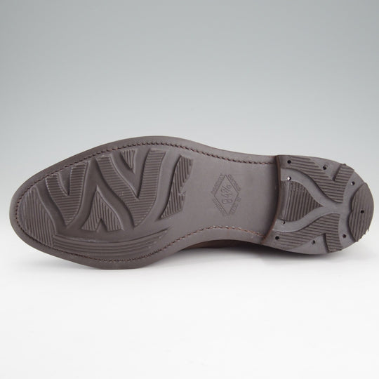 極上★クロケット&ジョーンズ 9E【リッジウェイソール★純正シツリー付/ロイドフットウェア別注】ストレートチップ/スエード/濃茶★o117