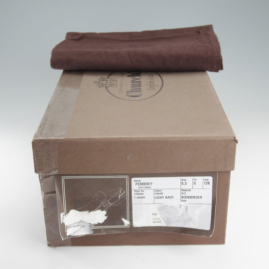 未使用★チャーチ 65G/UK6.5【モデル定価￥170,500-★コインローファー/PEMBREY/ペンブリー】126ラスト/ビーフロール/紺/Church's★o657