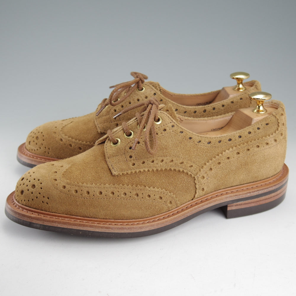未使用★トリッカーズ SIZE 6.5【定価￥132,000-★ダイナイトソール/BOURTON/バートン】M5633/スエード/薄茶/メンズ/Tricker's★o658