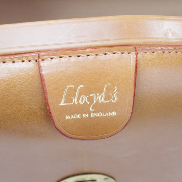極美品★(英)Lloyd's/ロイズラゲッジ【現行定価￥121,000-★ブライドルレザー仕様/ロイドフットウェア取扱】ダレスバッグ/薄茶/鞄★N5962