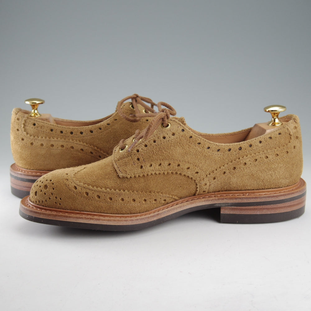 未使用★トリッカーズ SIZE 6.5【定価￥132,000-★ダイナイトソール/BOURTON/バートン】M5633/スエード/薄茶/メンズ/Tricker's★o658