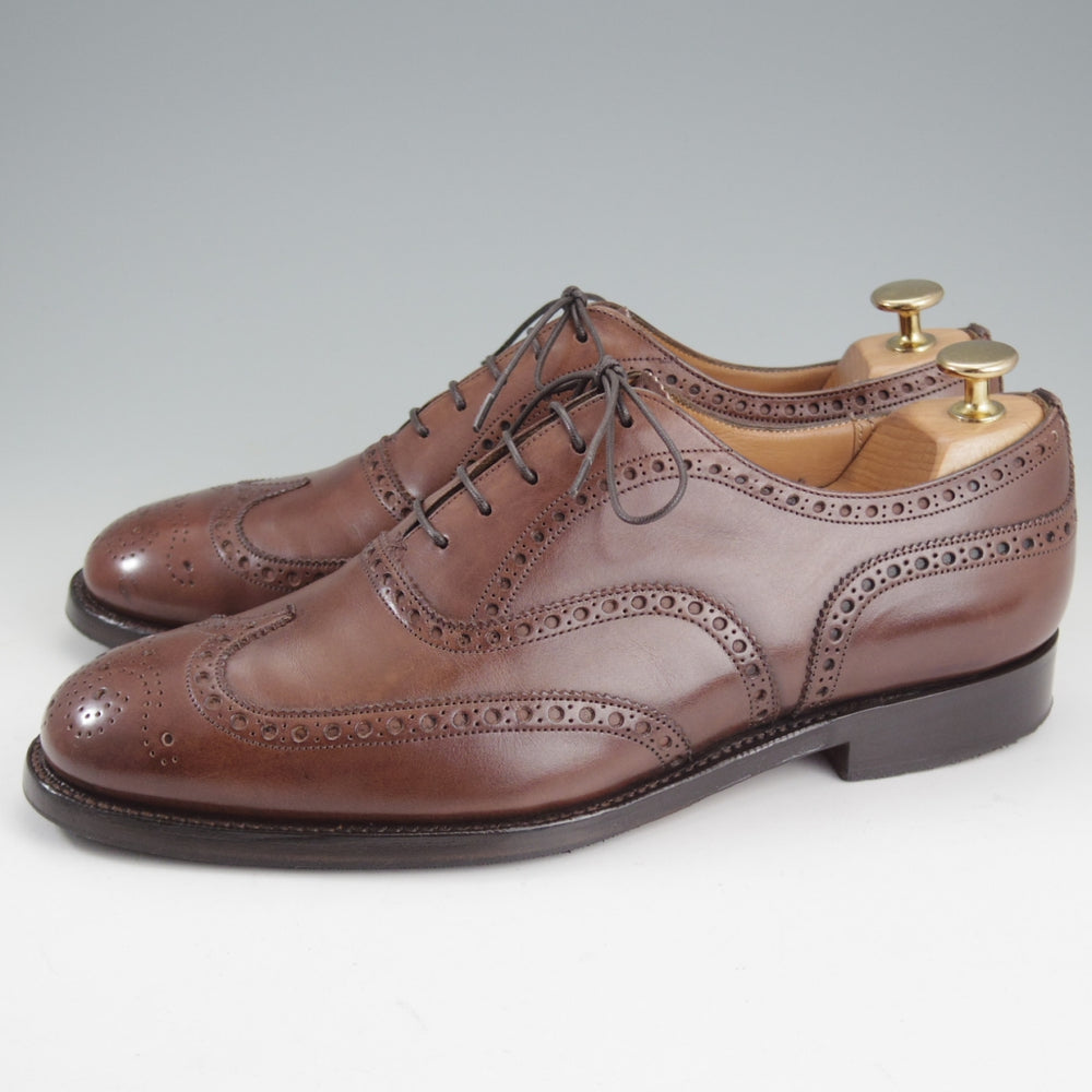 極上★チャーチ 75F/UK7.5【現行定価￥203,500-★100ラスト/CHETWYND/チェットウインド】フルブローグ/カーフ/濃茶/Church's★p231