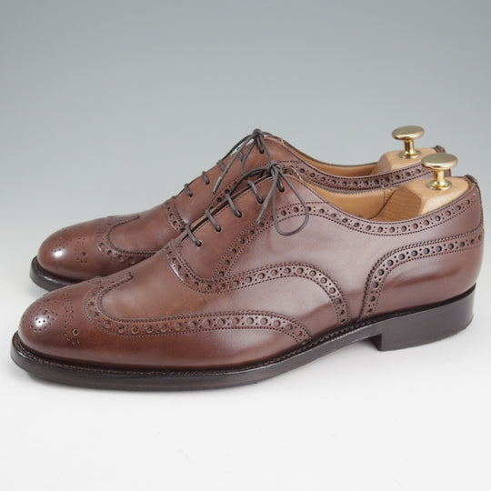 極上★チャーチ 75F/UK7.5【現行定価￥203,500-★100ラスト/CHETWYND/チェットウインド】フルブローグ/カーフ/濃茶/Church's★p231
