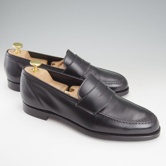 極上★クロケット&ジョーンズ 6.5E【定価￥121,000-★HARVARD 2/ハーバード2】コインローファー/376ラスト/カーフ/黒/Crockett&Jones★o118