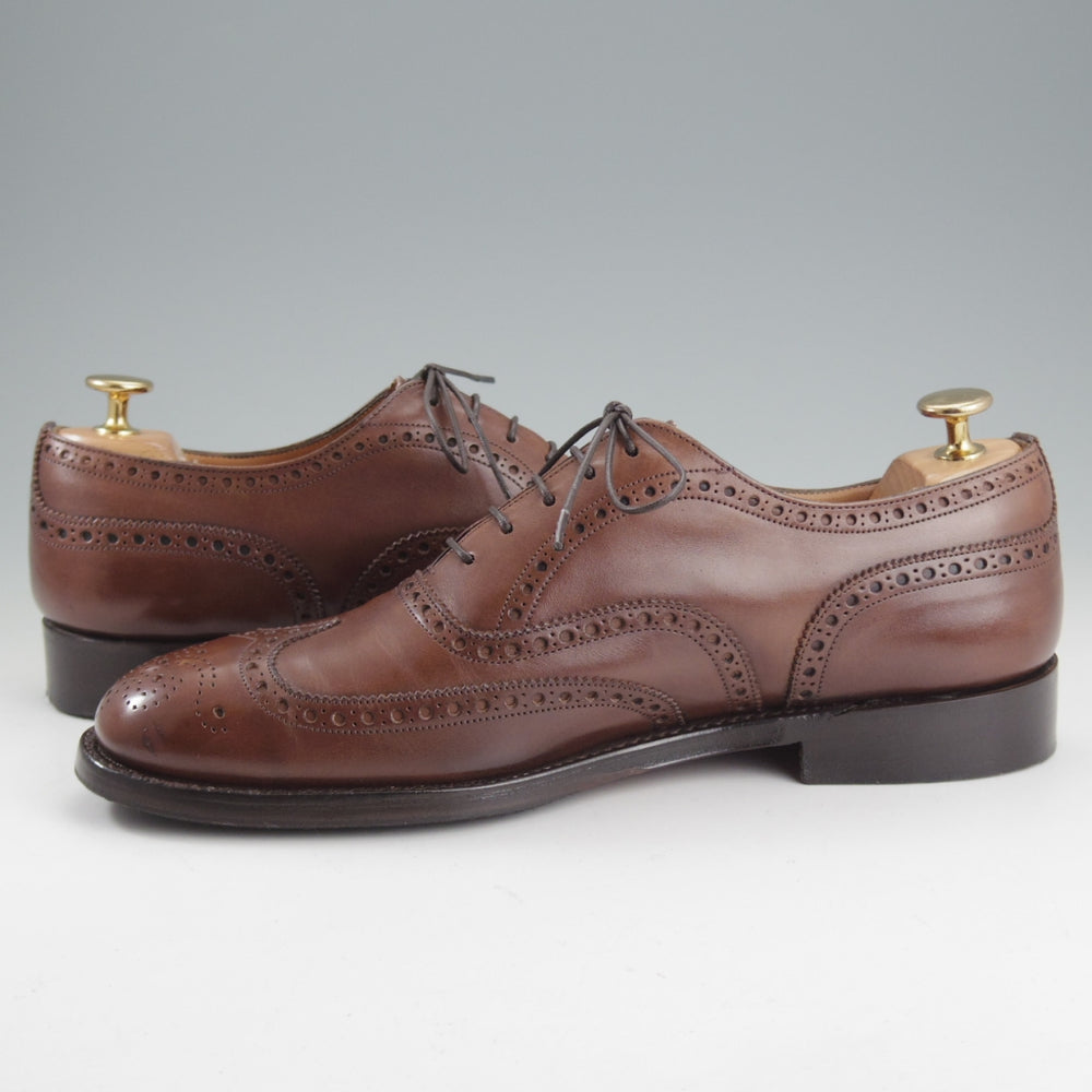 極上★チャーチ 75F/UK7.5【現行定価￥203,500-★100ラスト/CHETWYND/チェットウインド】フルブローグ/カーフ/濃茶/Church's★p231
