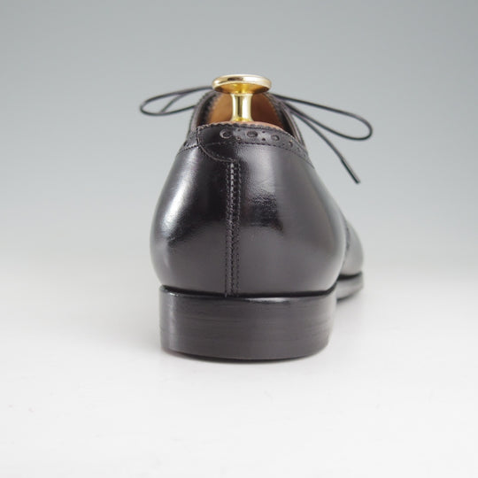 極上★エドワードグリーン 8E【現行定価20万円以上★CARDIFF/202ラスト】カーディフ/セミブローグ/カーフ/黒/メンズ/EDWARD GREEN★o659