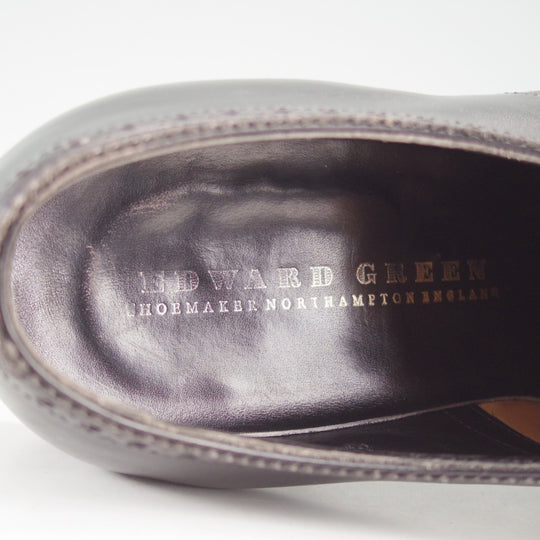 極上★エドワードグリーン 8E【現行定価20万円以上★CARDIFF/202ラスト】カーディフ/セミブローグ/カーフ/黒/メンズ/EDWARD GREEN★o659