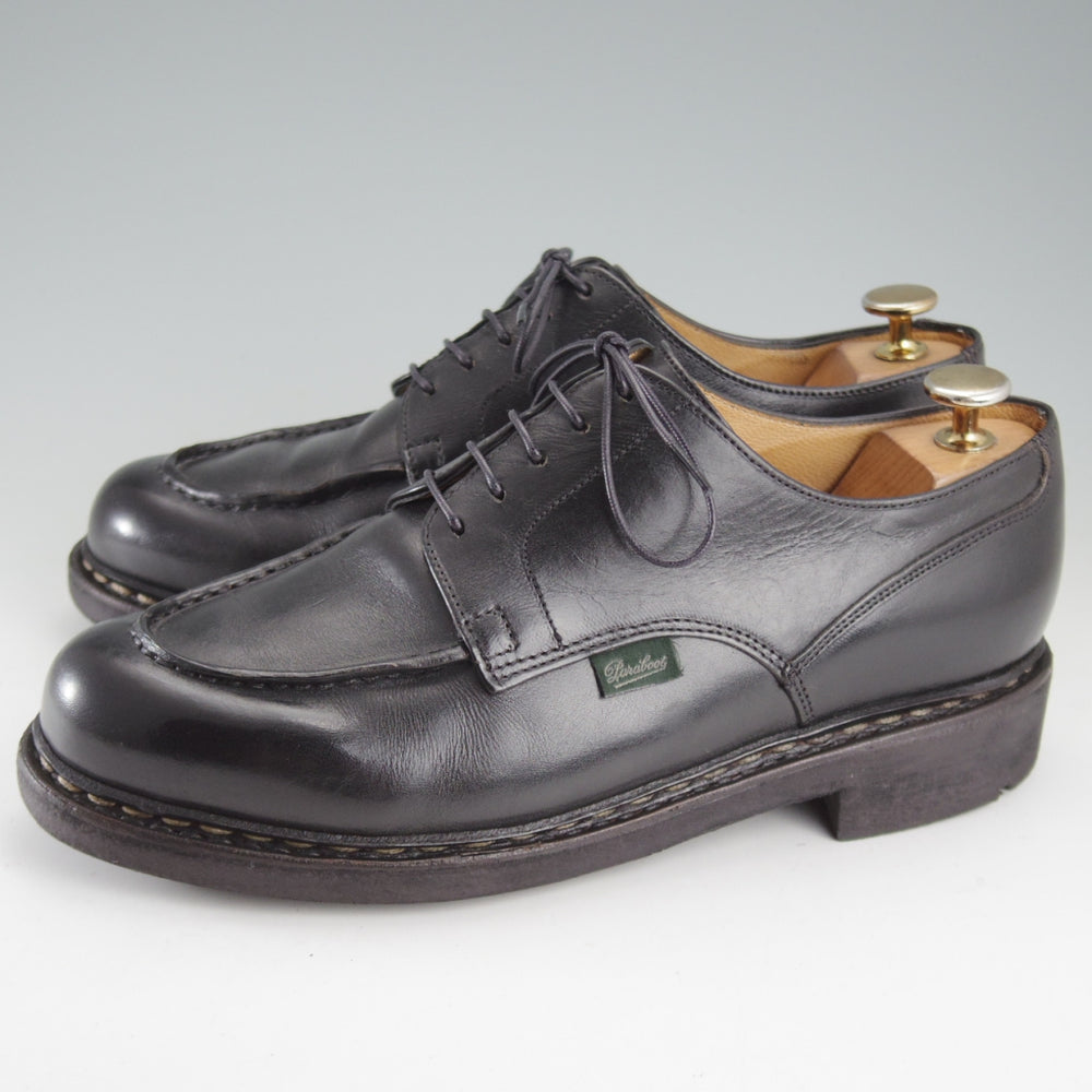 極上★パラブーツ SIZE 6.5【定価￥99,000-★シャンボード/CHAMBORD】Uチップ/TEXソール/リスレザー/NOIR/黒/メンズ/Paraboot★o660