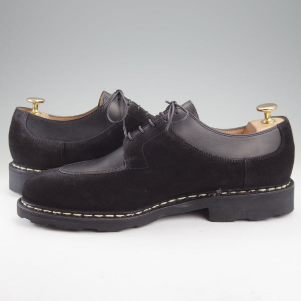 未使用★パラブーツ SIZE 8.5【現行定価￥94,600-★UNUSED別注/AVIGNON】Uチップ/リスレザー×スエード/コンビ/黒/Paraboot★n626