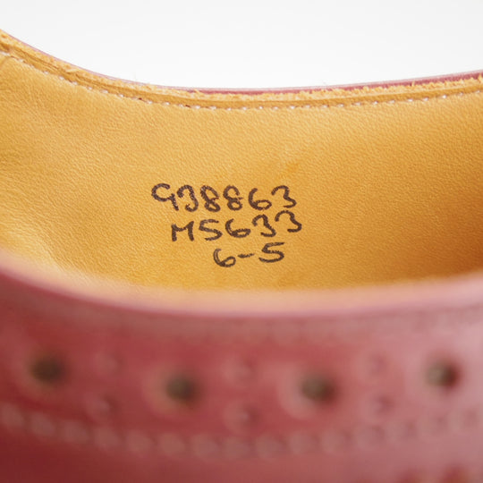 極上★トリッカーズ SIZE 6【定価￥132,000-★BOURTON/バートン】M5633/カントリーシューズ/バーガンディー/赤茶/メンズ/Tricker's★o119