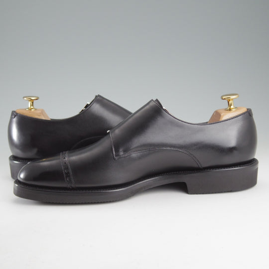 ほぼ試着程度★(英)ガジアーノ&ガーリング 7.5E【現オーダー価格30万円以上★MAYFAIR/ダブルモンク】GG06ラスト/黒/GAZIANO&GIRLING★o661