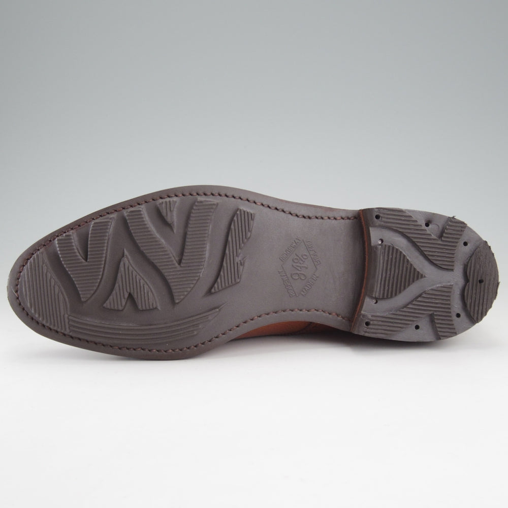 使用僅か★クロケット&ジョーンズ 9E【純正ツリー付き★リッジウェイソール/ロイドフットウェア別注】セミブローグ/茶/メンズ★o120