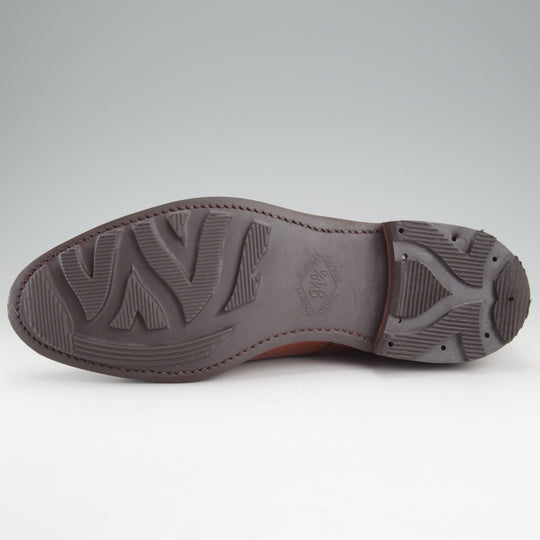 使用僅か★クロケット&ジョーンズ 9E【純正ツリー付き★リッジウェイソール/ロイドフットウェア別注】セミブローグ/茶/メンズ★o120