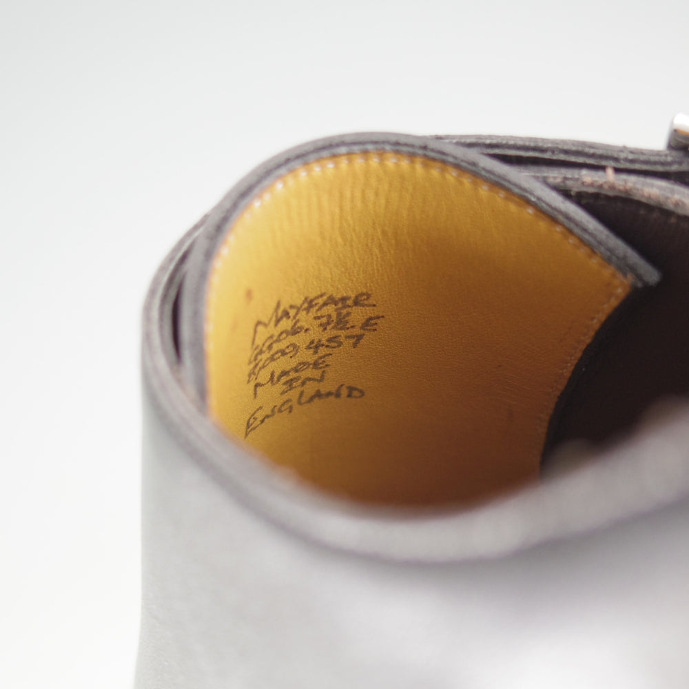 ほぼ試着程度★(英)ガジアーノ&ガーリング 7.5E【現オーダー価格30万円以上★MAYFAIR/ダブルモンク】GG06ラスト/黒/GAZIANO&GIRLING★o661