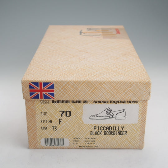 未使用★チャーチ 70F/UK7【デッドストック品★旧チャーチ/ブックバインダーカーフ/73ラスト】PICCADILLY/黒/メンズ/Church's★n627