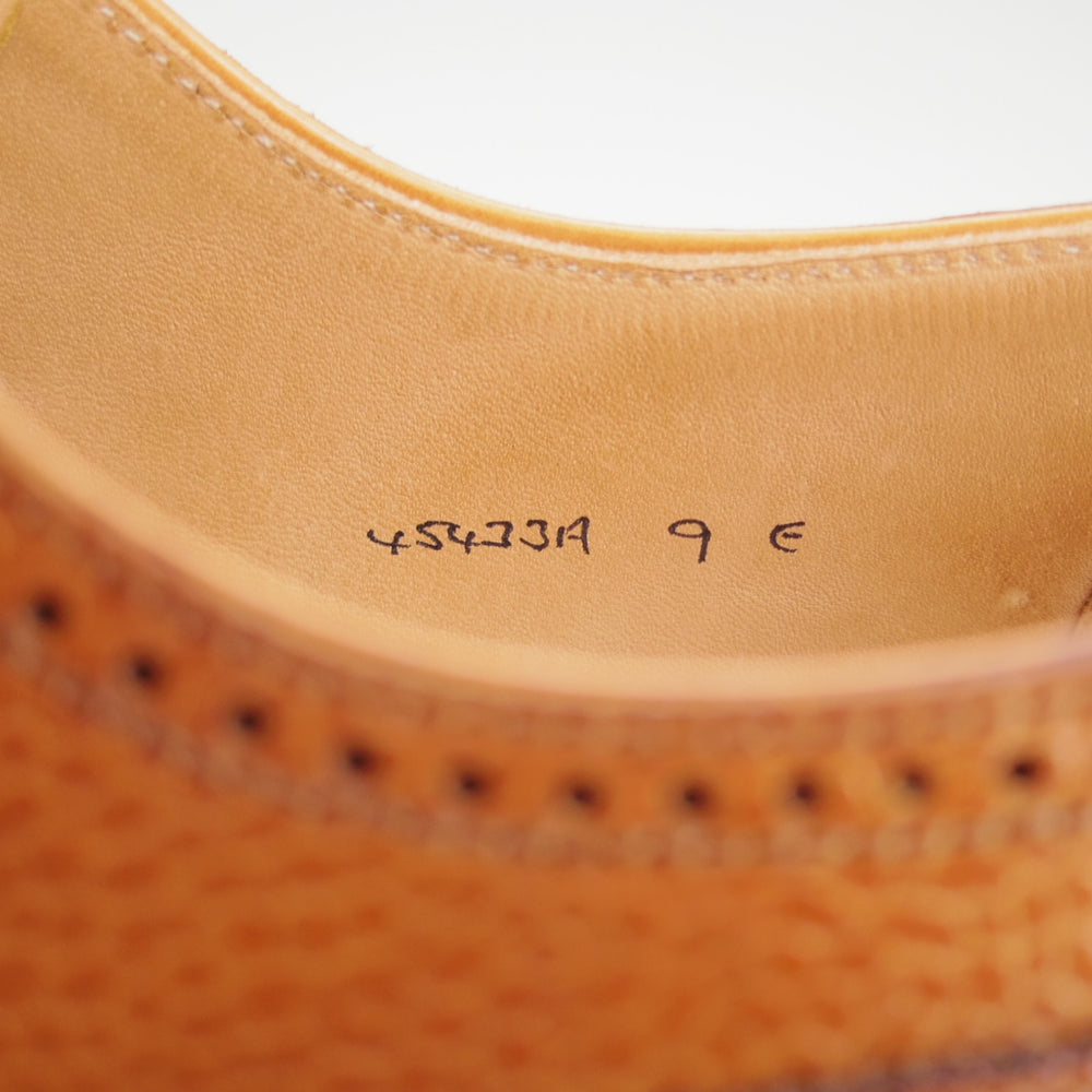 使用僅か★クロケット&ジョーンズ 9E【純正ツリー付き★リッジウェイソール/ロイドフットウェア別注】セミブローグ/茶/メンズ★o120