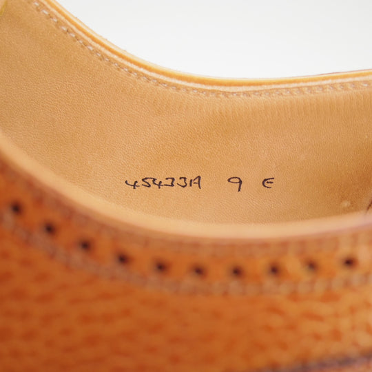 使用僅か★クロケット&ジョーンズ 9E【純正ツリー付き★リッジウェイソール/ロイドフットウェア別注】セミブローグ/茶/メンズ★o120