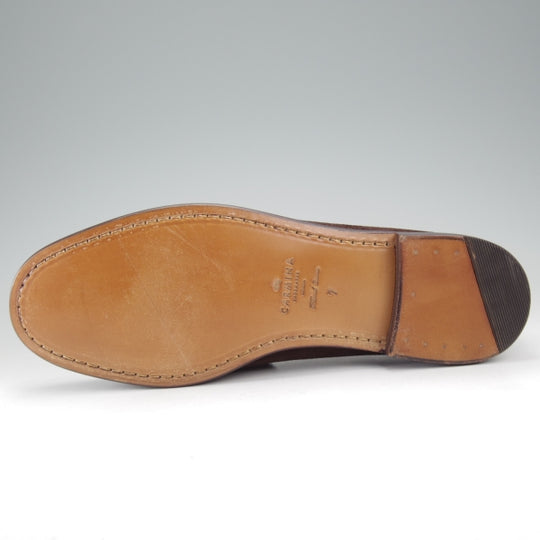 未使用★(スペイン製)カルミナ SIZE 7【定価￥69,300-★ビットローファー/80746】スリッポン/XIMラスト/スエード/濃茶/CARMINA★n628