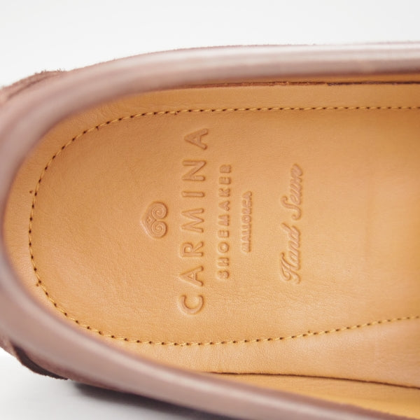 未使用★(スペイン製)カルミナ SIZE 7【定価￥69,300-★ビットローファー/80746】スリッポン/XIMラスト/スエード/濃茶/CARMINA★n628