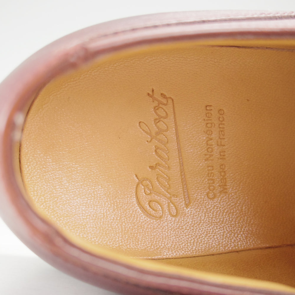 使用数回★パラブーツ SIZE 8.5【定価￥96,800-★シャンボード/CHAMBORD】MARRON/リスレザー/TEXソール/Uチップ/茶/Paraboot★o121