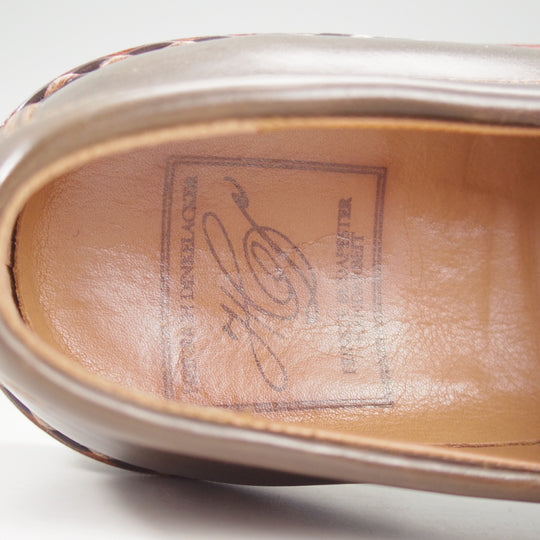 極上★(独)ハインリッヒ・ディンケラッカー SIZE 6.5【貴重★茶系コードバン/Wien】コインローファー/メンズ/Heinrich Dinkelacker★p235