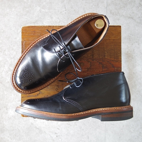 極上★トリッカーズ SIZE 7.5【現行定価￥143,000-★ダイナイトソール仕様/チャッカブーツ】M7509/カーフ/黒/メンズ/Tricker's★n115