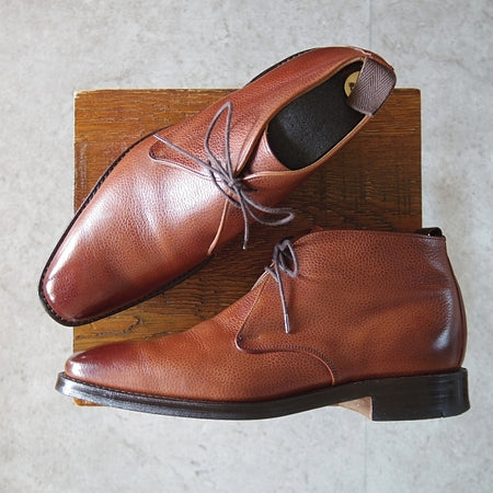 美品★(英)チーニー 7.5F【貴重★(英)GIEVES&HAWKES/ギーブス&ホークス別注】ARBOUR/10298ラスト/チャッカブーツ/茶/CHEANEY★n116