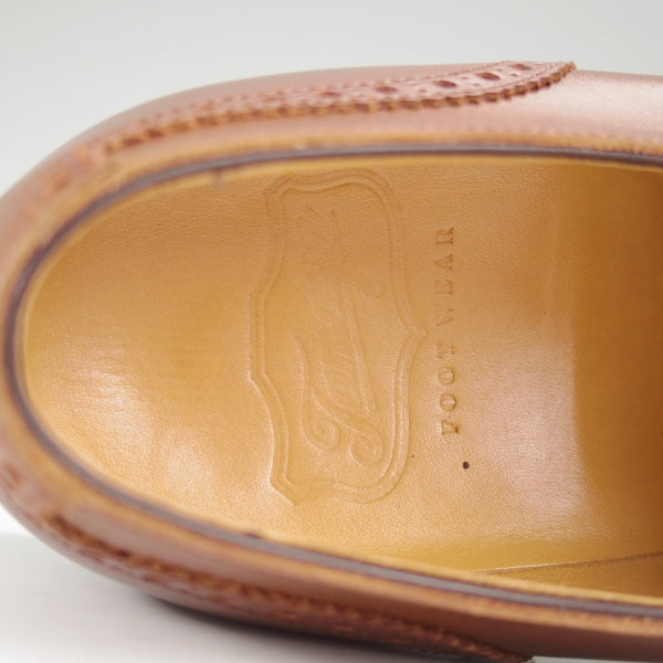 極上★(台東区)ジョーワークス SIZE 5【貴重★(仙台)タマヤフットウェア別注/クォーターブローグ】カーフ/茶/JOE WORKS★n629