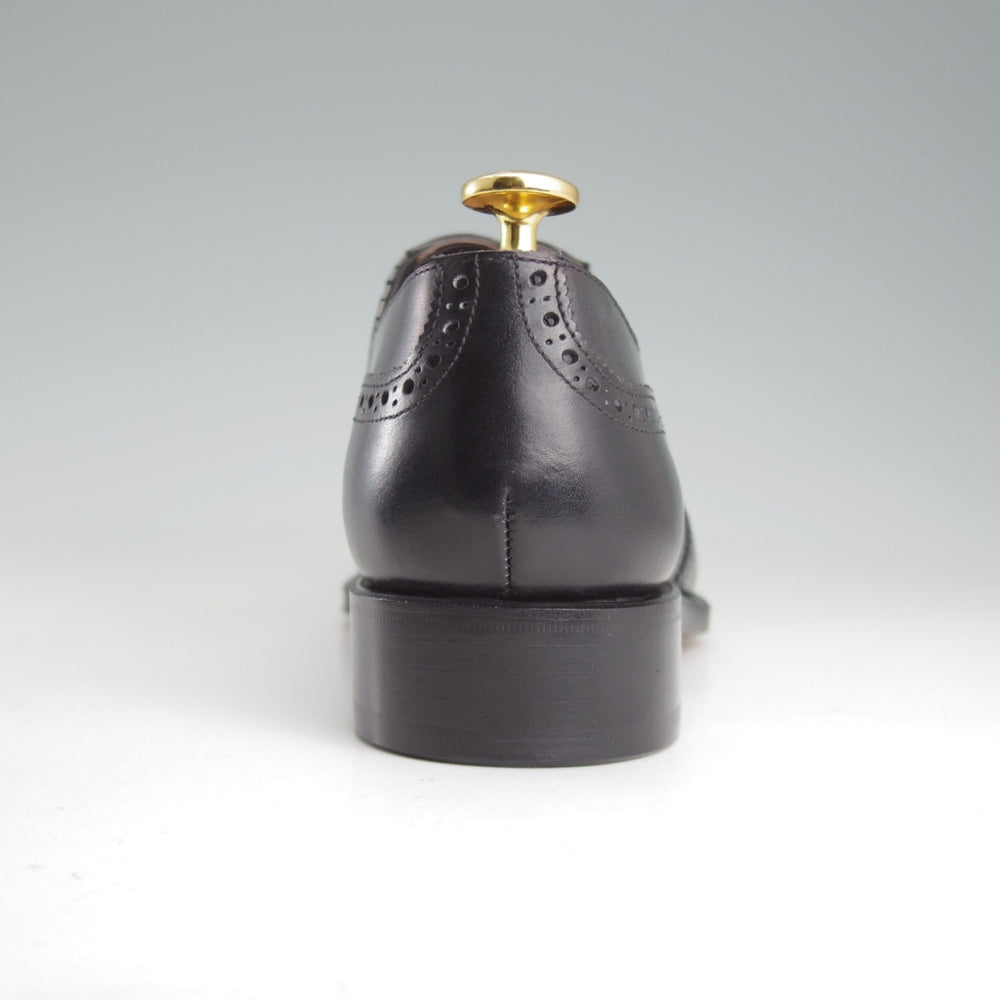 未使用★Perfetto/ペルフェット SIZE 5.5【グッドイヤーウェルテッド製法★サイドエラスティック】カーフ/黒/メンズ★o663