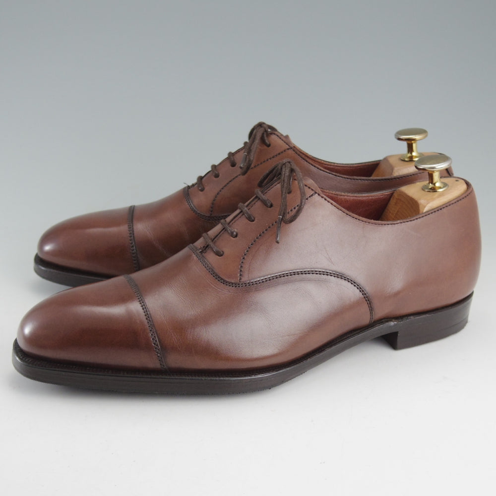 極美品★クロケット&ジョーンズ 6.5E【定価￥159,500-★AUDLEY 3/オードリー3】ハンドグレードライン/367ラスト/濃茶/Crockett&Jones★o664
