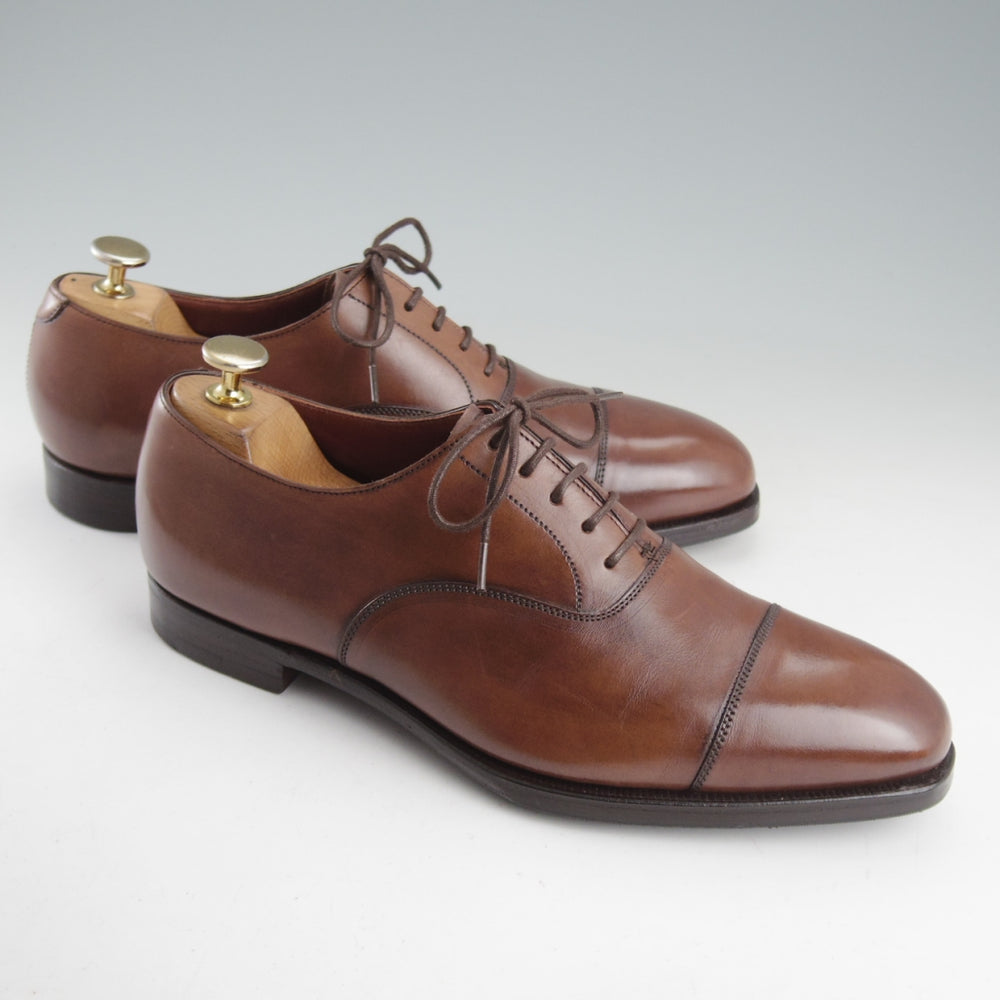 極美品★クロケット&ジョーンズ 6.5E【定価￥159,500-★AUDLEY 3/オードリー3】ハンドグレードライン/367ラスト/濃茶/Crockett&Jones★o664