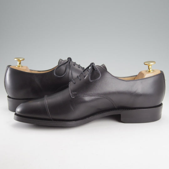 ほぼ試着程度★ロイドフットウェア 7.5E【定価￥58,300-★ダイナイトソール/(英)BARKER製】Vシリーズ/ ストレートチップ/カーフ/黒★o123