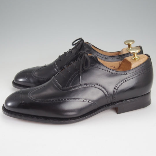 未使用★チャーチ 75G/UK7.5【デッドストック品★旧チャーチ/73ラスト】フルブローグ/カーフ/黒/メンズ/Church's★n113