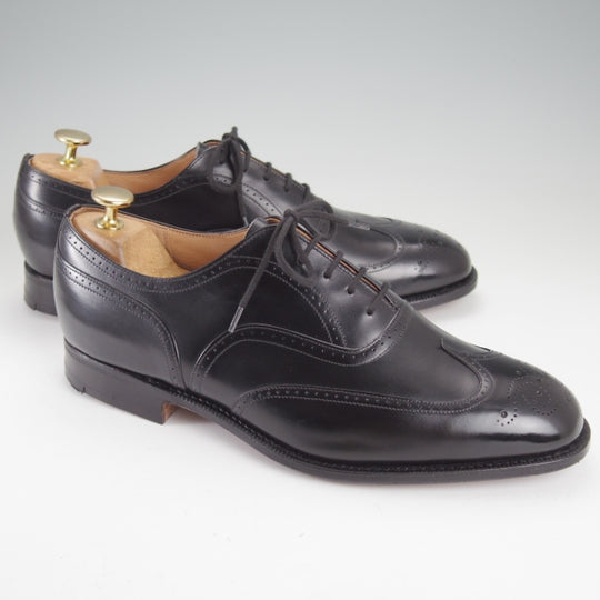 未使用★チャーチ 75G/UK7.5【デッドストック品★旧チャーチ/73ラスト】フルブローグ/カーフ/黒/メンズ/Church's★n113
