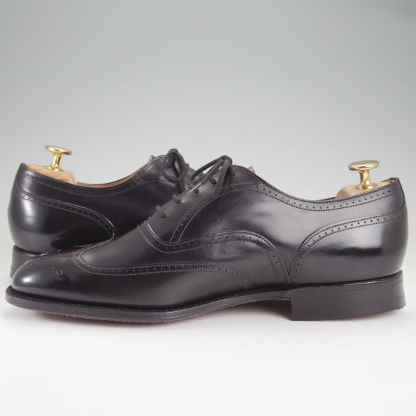 未使用★チャーチ 75G/UK7.5【デッドストック品★旧チャーチ/73ラスト】フルブローグ/カーフ/黒/メンズ/Church's★n113