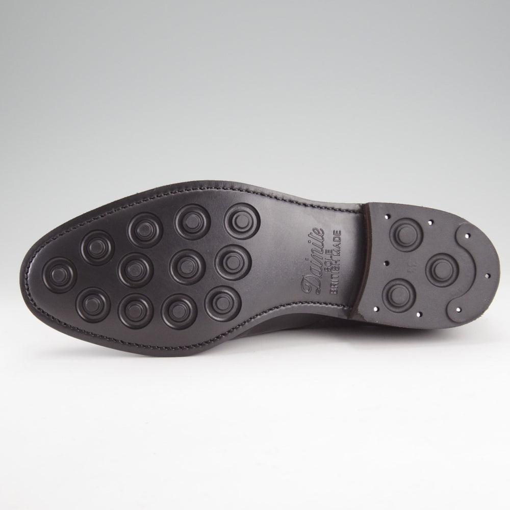 ほぼ試着程度★ロイドフットウェア 7.5E【定価￥58,300-★ダイナイトソール/(英)BARKER製】Vシリーズ/ ストレートチップ/カーフ/黒★o123