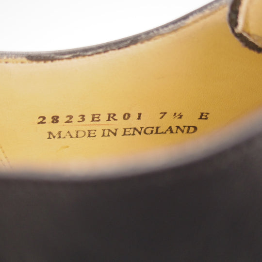 ほぼ試着程度★ロイドフットウェア 7.5E【定価￥58,300-★ダイナイトソール/(英)BARKER製】Vシリーズ/ ストレートチップ/カーフ/黒★o123