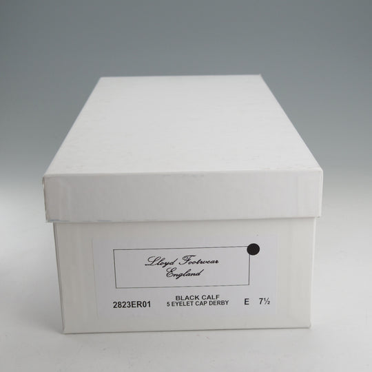 ほぼ試着程度★ロイドフットウェア 7.5E【定価￥58,300-★ダイナイトソール/(英)BARKER製】Vシリーズ/ ストレートチップ/カーフ/黒★o123