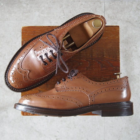 ★トリッカーズ SIZE 7.5【定価￥132,000-★ダイナイトソール/BOURTON/バートン】M5633/カントリーシューズ/カーフ/茶/Tricker's★p240